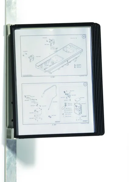 Durable Vario Magnet Registersystem Svart A4