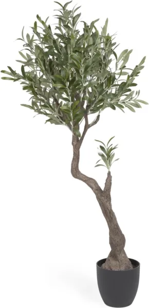 Olivo, kunstig plante, svart, H140x55x50 cm
