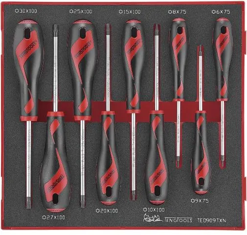 Teng Tools skrutrekkersett Torx TED906TXN med 9 deler