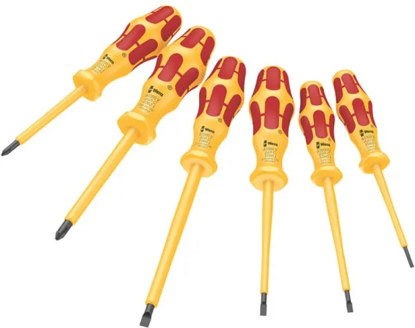 Wera 1060 i/1062 i/6 Skrutrekkersett Kraftform VDE, 6 deler